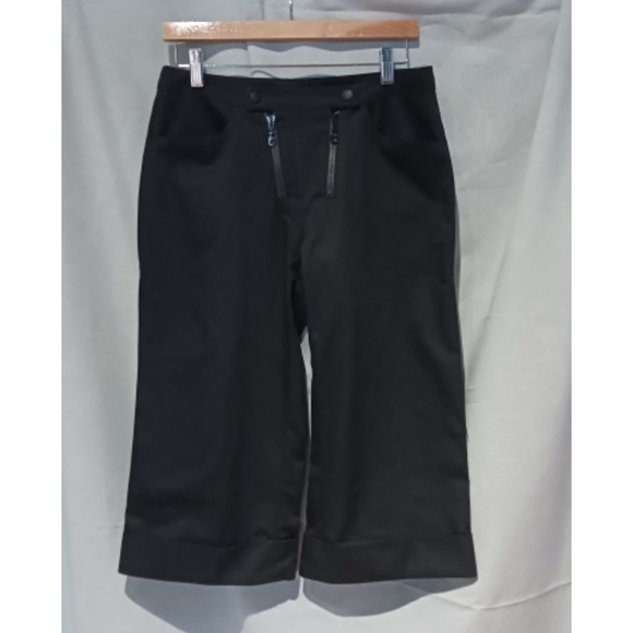 FUTURSTATE Double Zip Wide-Leg Cropped Pants - Picture 1 of 2